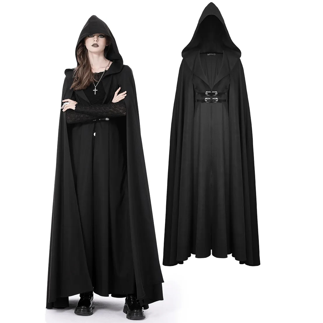 Medieval Renaissance Hooded Cape Cloak Halloween Cosplay