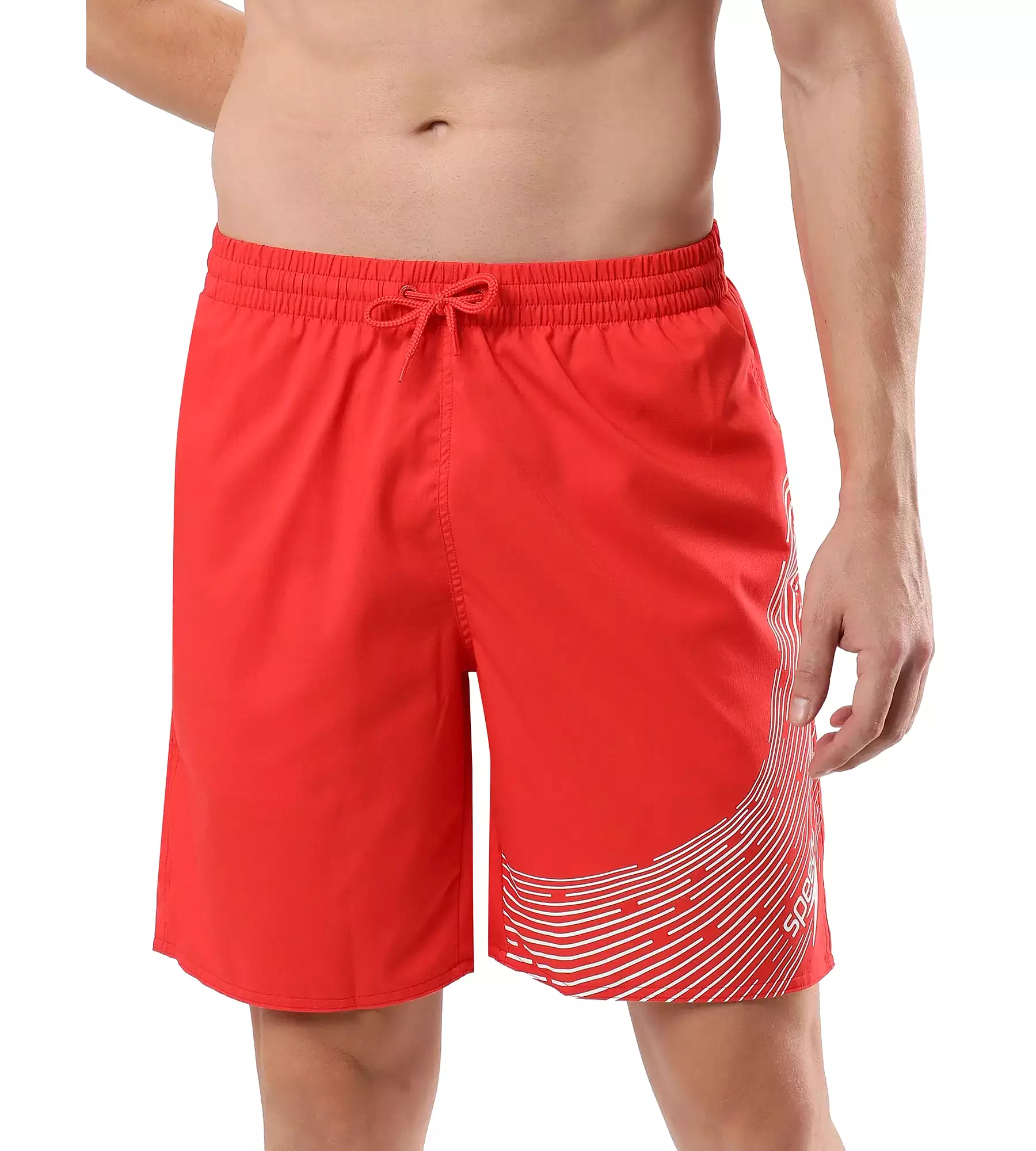 Men's Essential Medley Logo Printed Watershorts - Watermelon  &  White