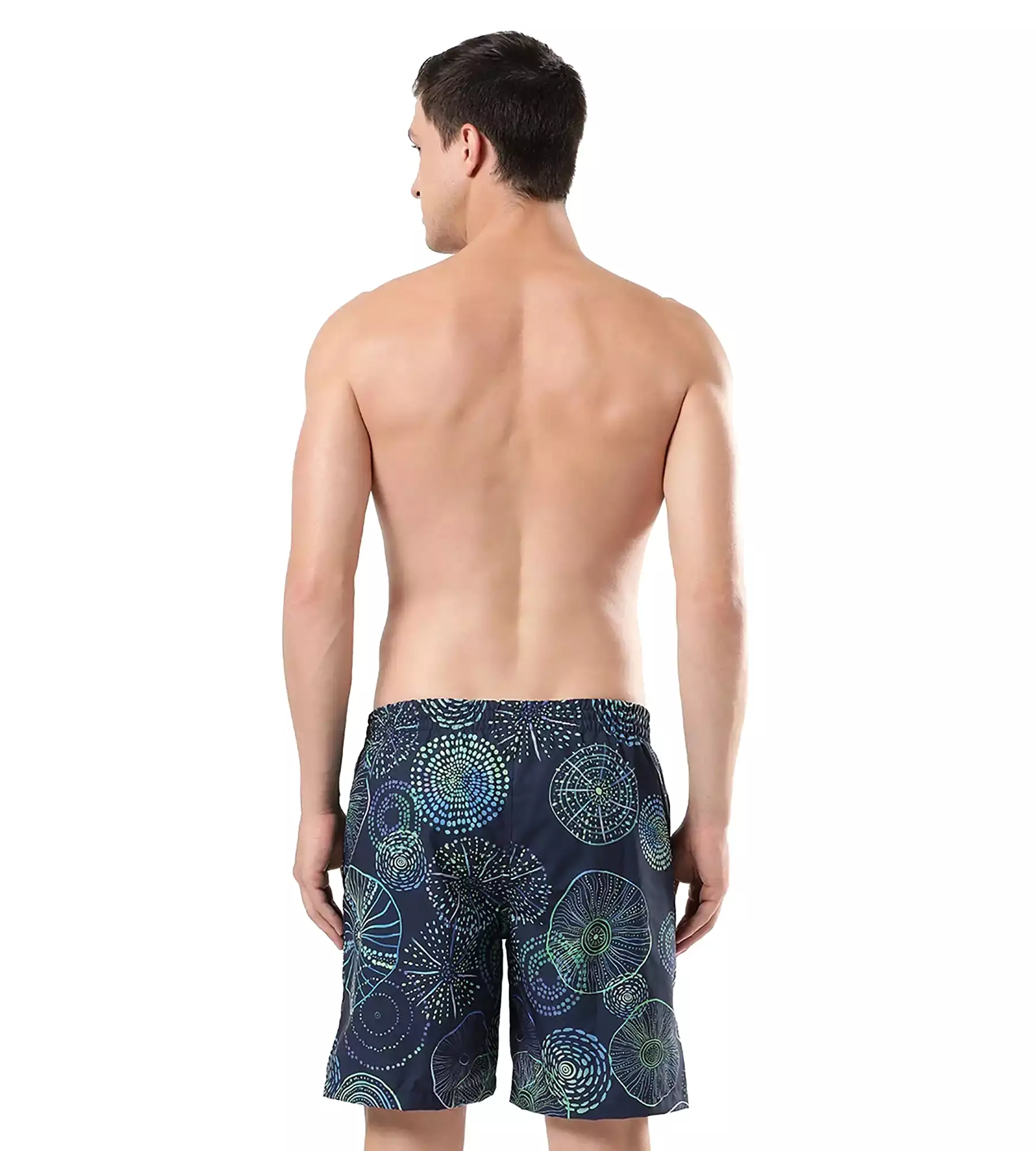 Men's Essential Redondo Allover Watershorts - True Navy  &  Aquarium