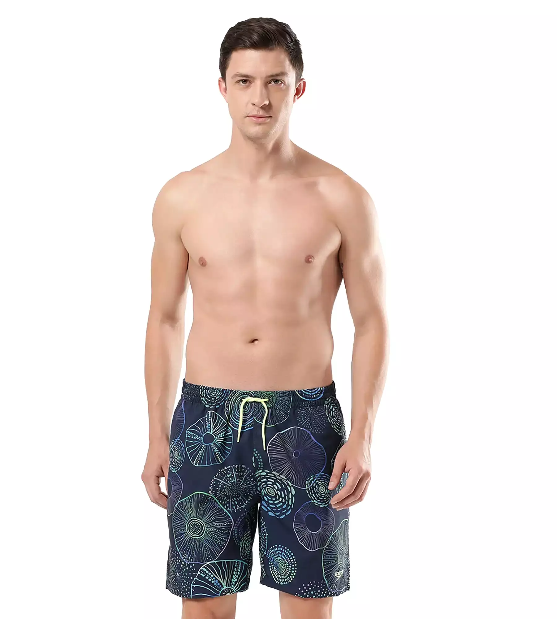 Men's Essential Redondo Allover Watershorts - True Navy  &  Aquarium