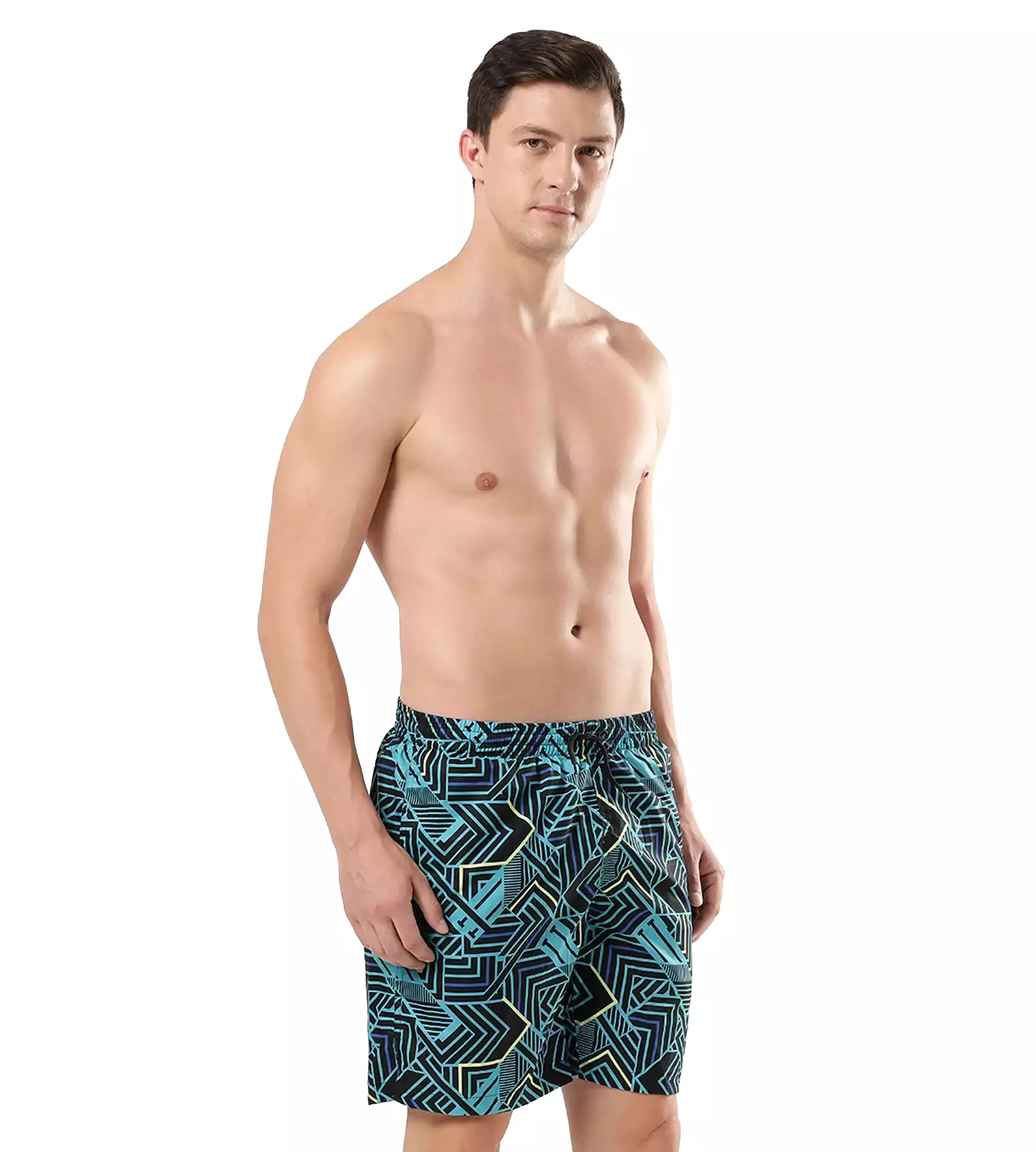 Men's Essential Sport Allover Watershorts - True Navy  &  Aquarium