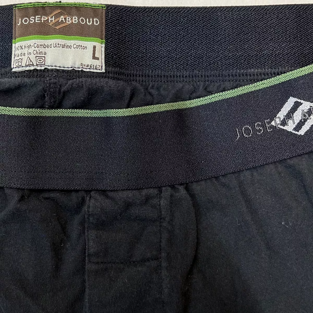 Men's  •Joseph Abboud• Men's 100% Combed Cotton Boxer Shorts - Size Large