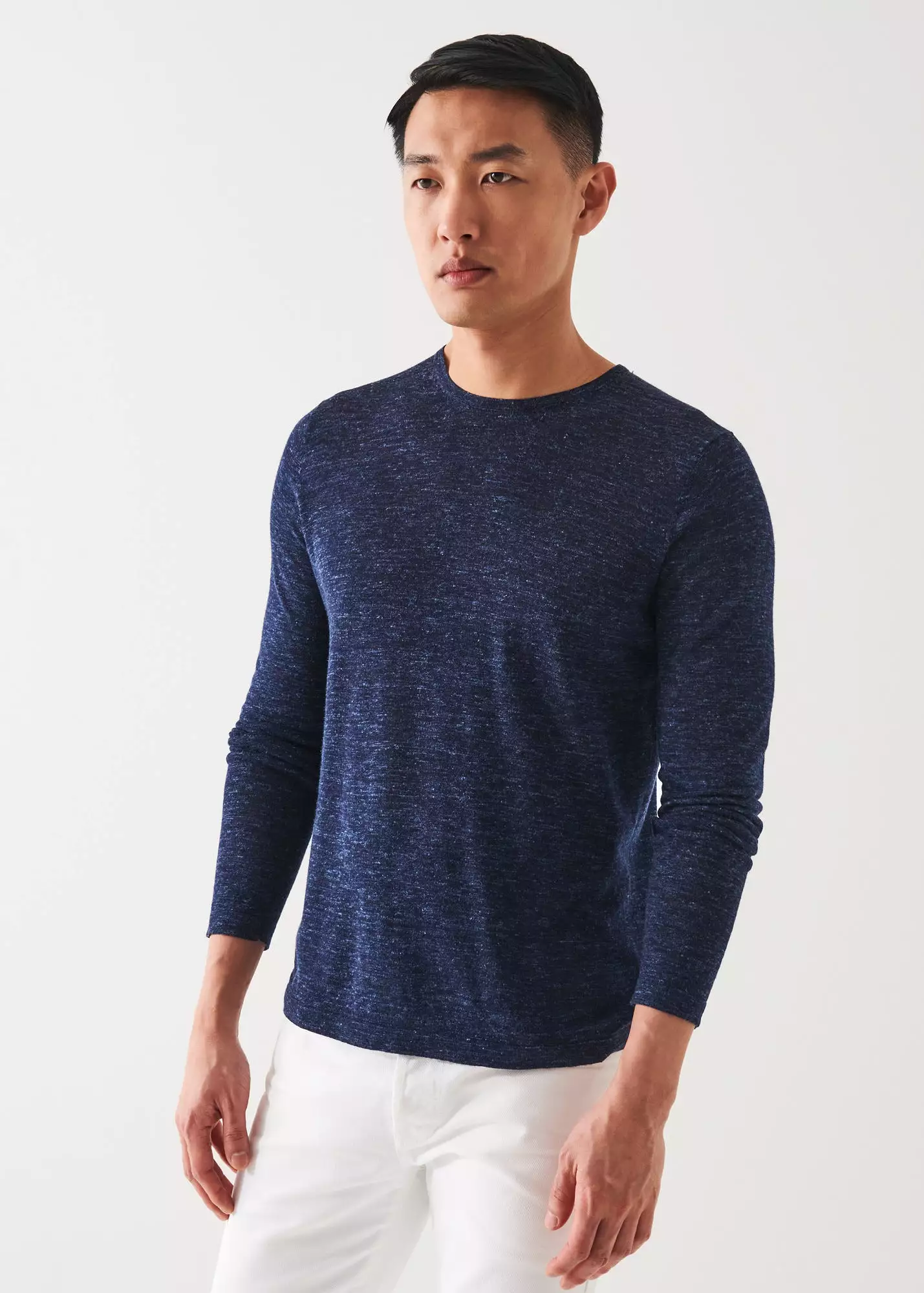 MERINO BLEND CREWNECK SWEATER