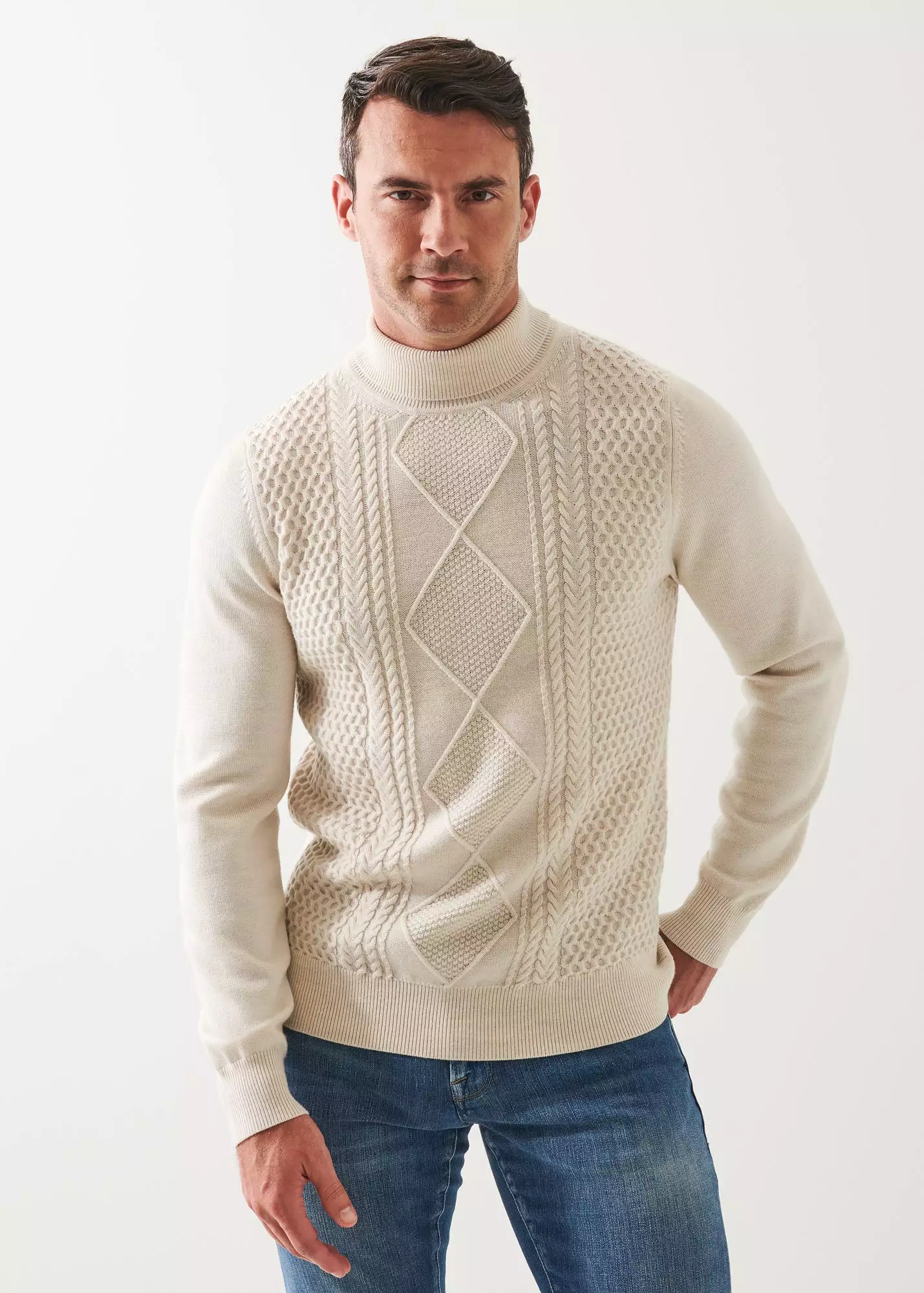 MERINO TEXTURED KNIT SWEATER