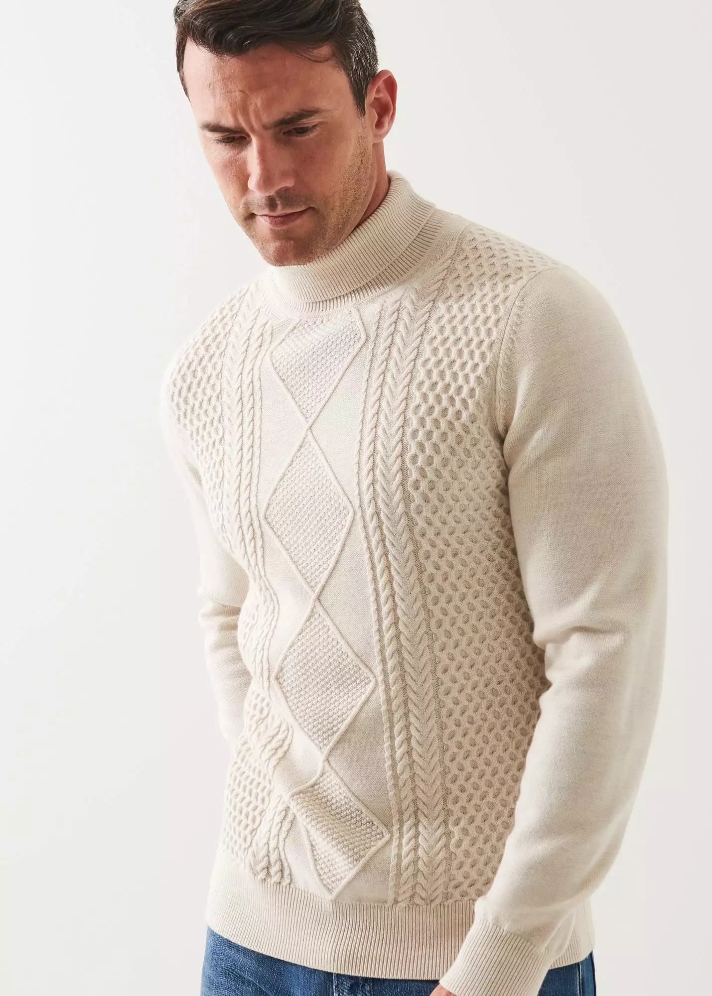 MERINO TEXTURED KNIT SWEATER