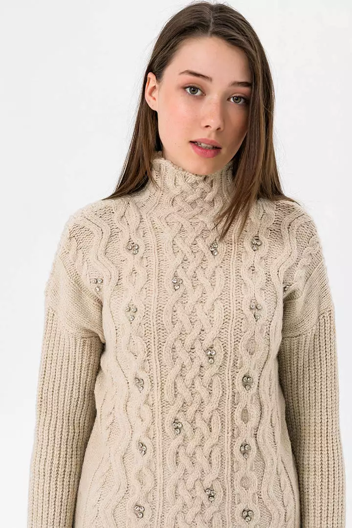 MOCK KNITTED SWEATER