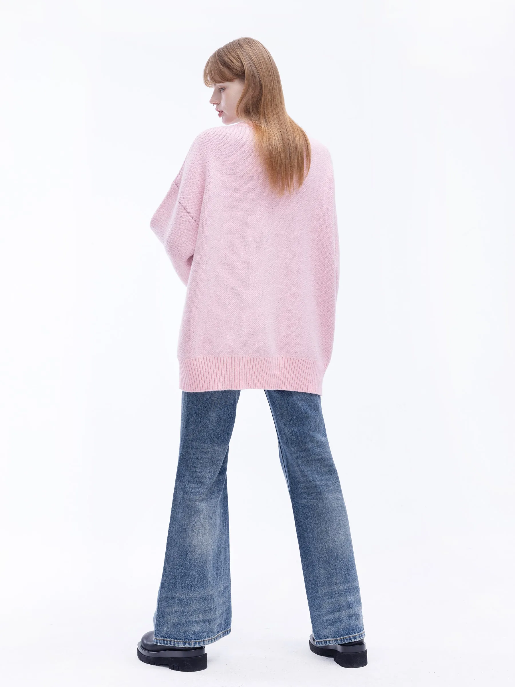 Oversized Rabbit Knit Sweater