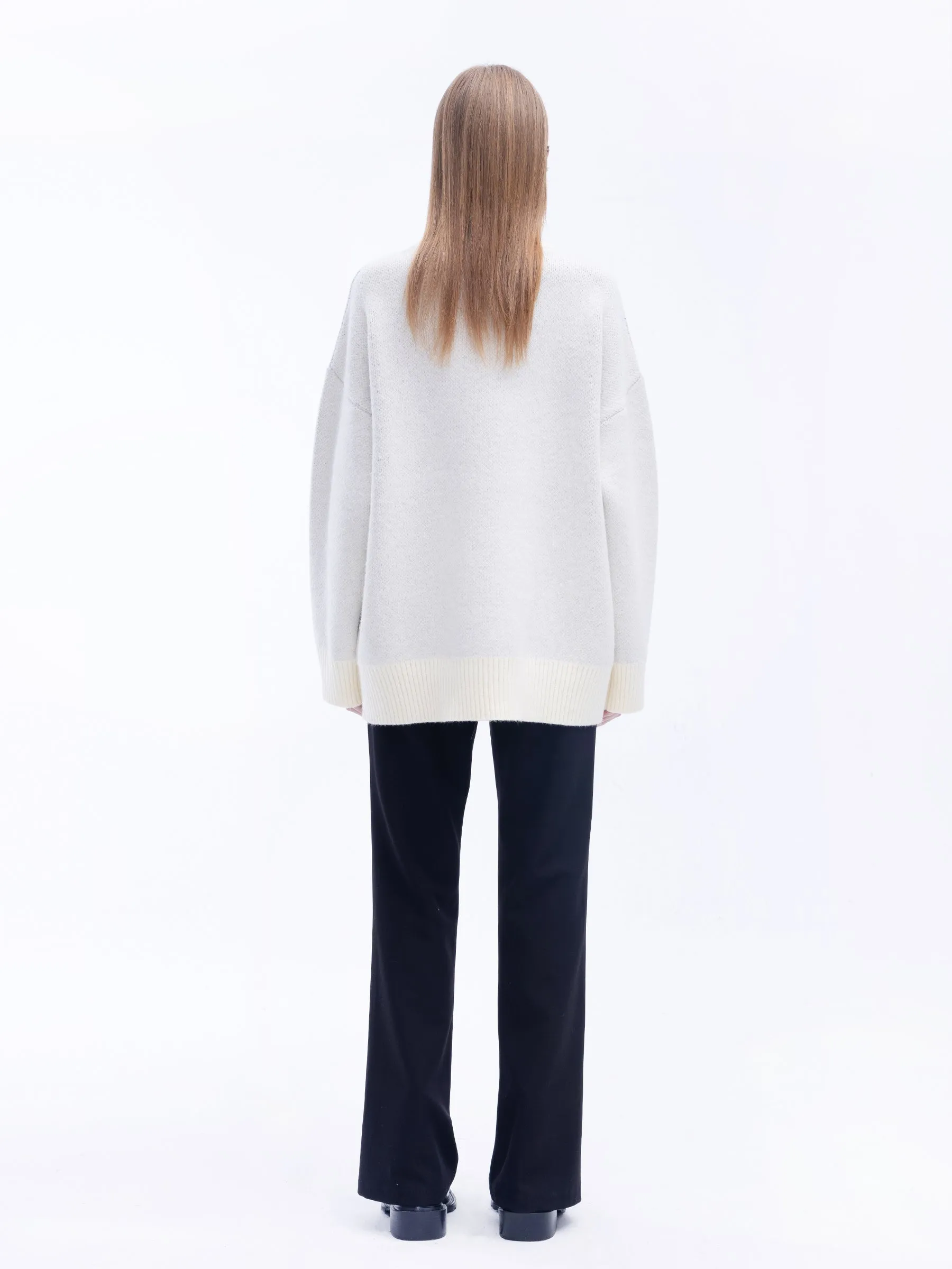 Oversized Rabbit Knit Sweater