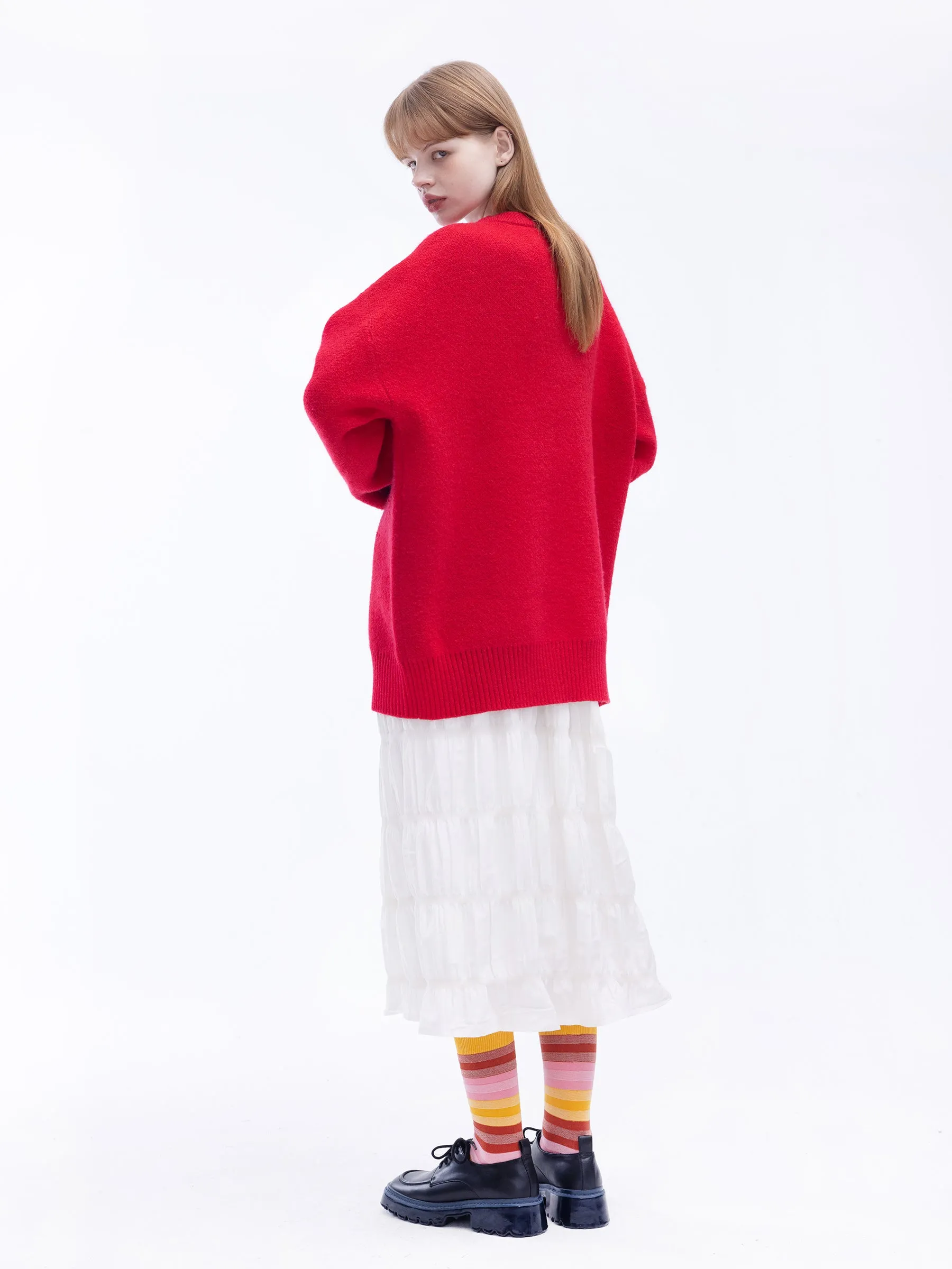 Oversized Rabbit Knit Sweater