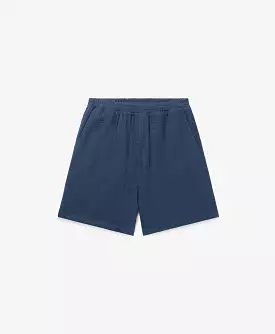 Pageant Blue Enzi Seersucker Shorts