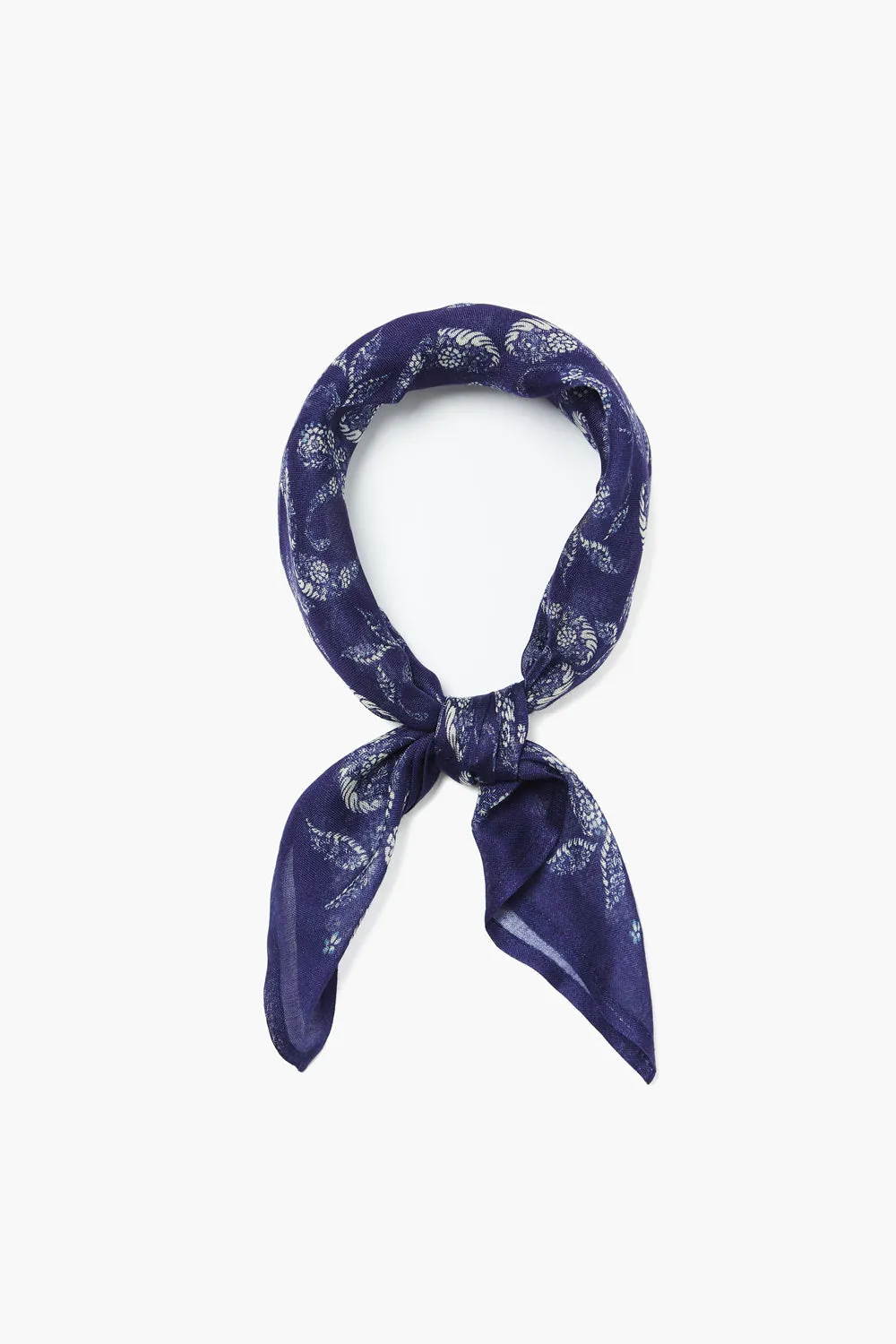 Paisley Printed Bandana Bellwether Blue