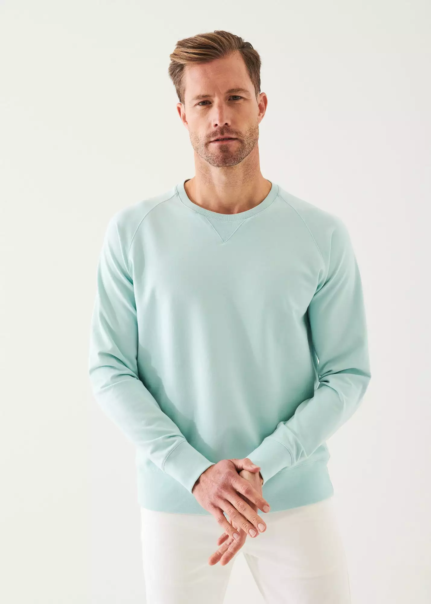 PIMA COTTON FRENCH TERRY RAGLAN SWEATSHIRT