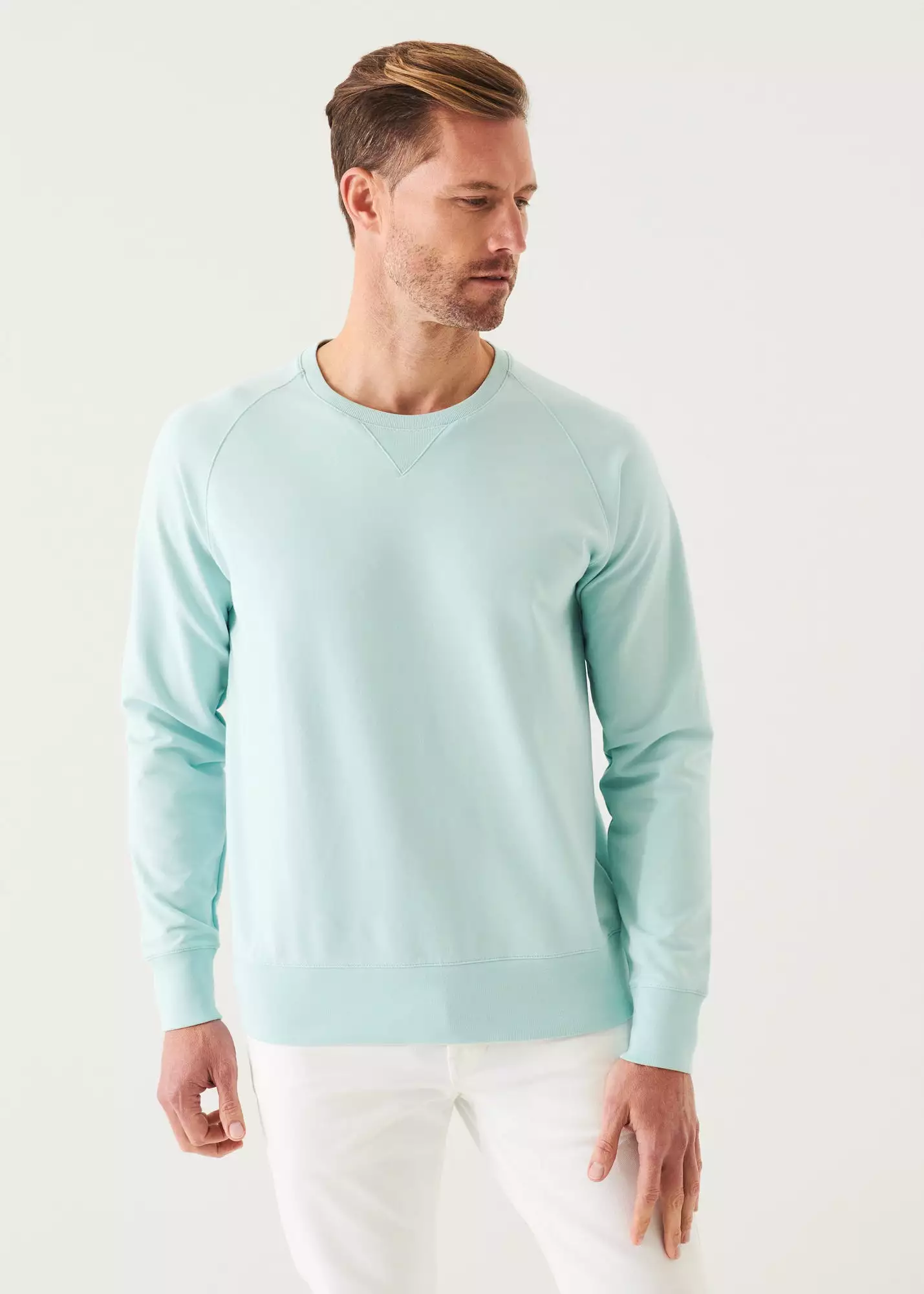 PIMA COTTON FRENCH TERRY RAGLAN SWEATSHIRT