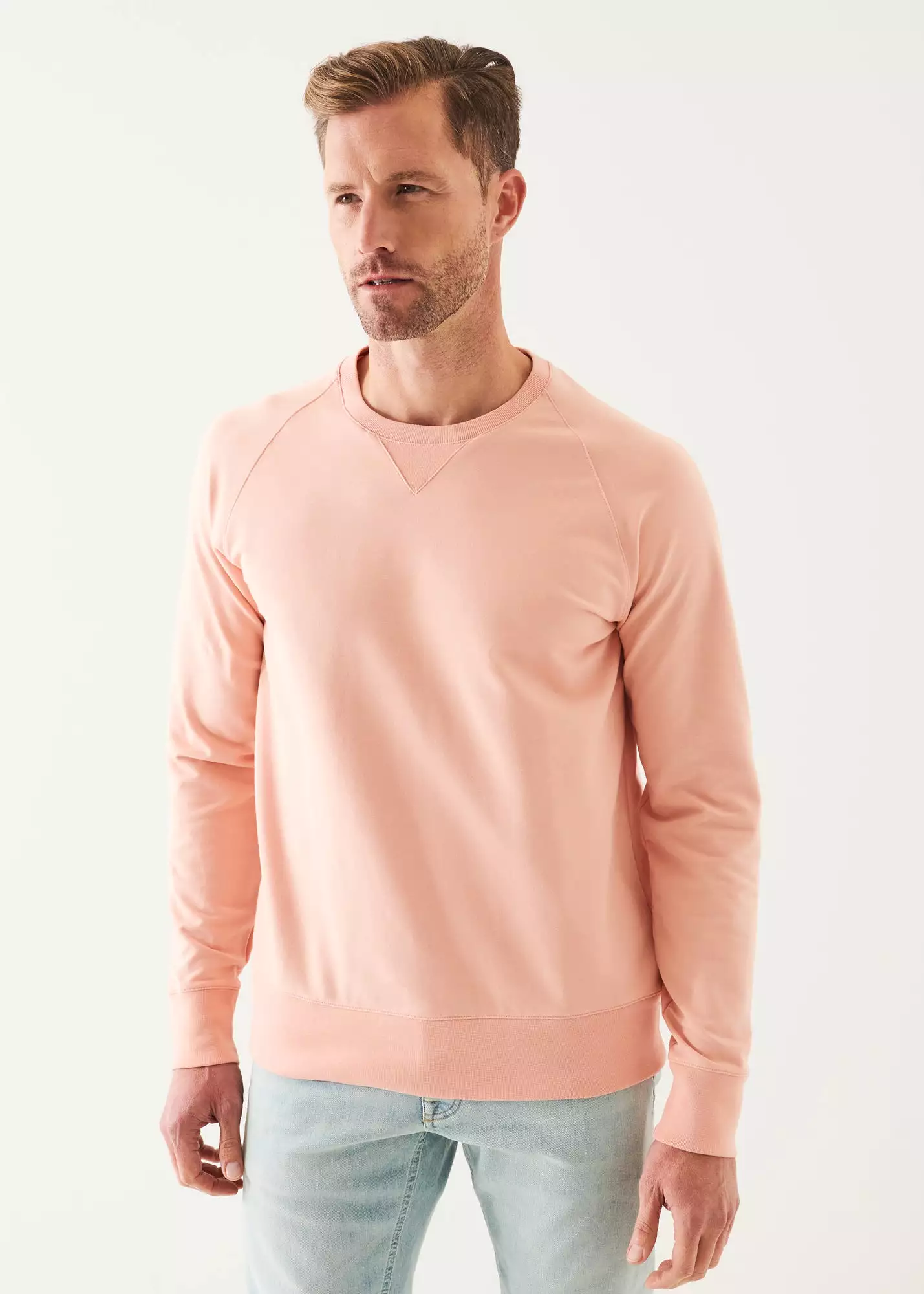 PIMA COTTON FRENCH TERRY RAGLAN SWEATSHIRT