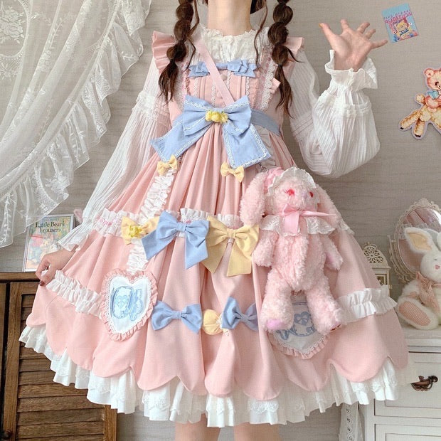 pre order macaroon soy milk lolita JSK dress