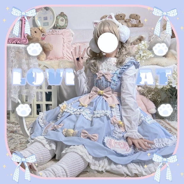 pre order macaroon soy milk lolita JSK dress