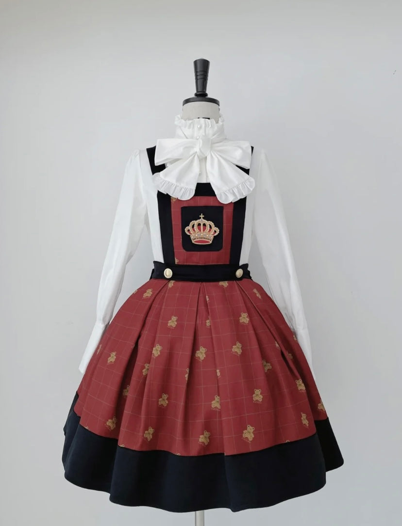 Premium Lolita collection - Teddy Family Embroidery SK dress / jacket / Vest