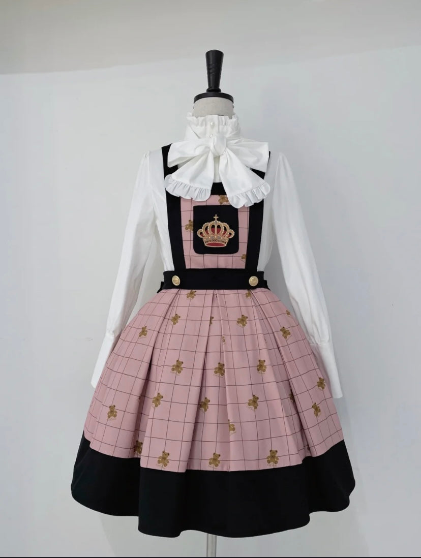 Premium Lolita collection - Teddy Family Embroidery SK dress / jacket / Vest