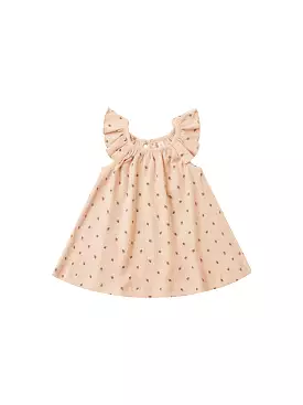 Quincy Mae - Strawberries Ruffle Swing Dress