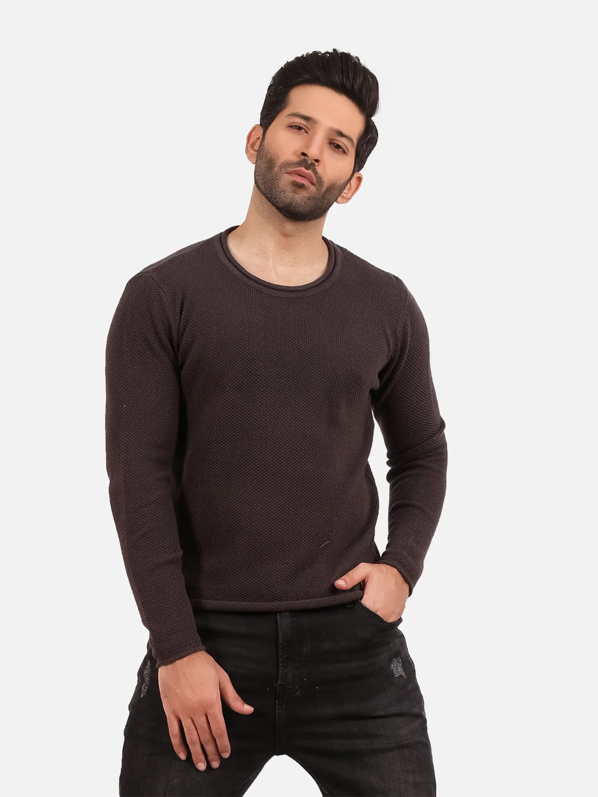 Regular Fit Crew Neck Sweater - FMTSWT20-003