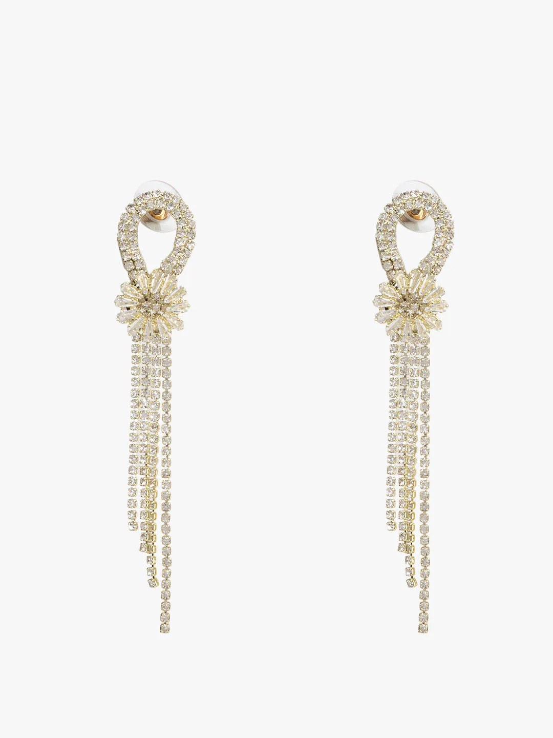 Rhinestone Glam Earrings