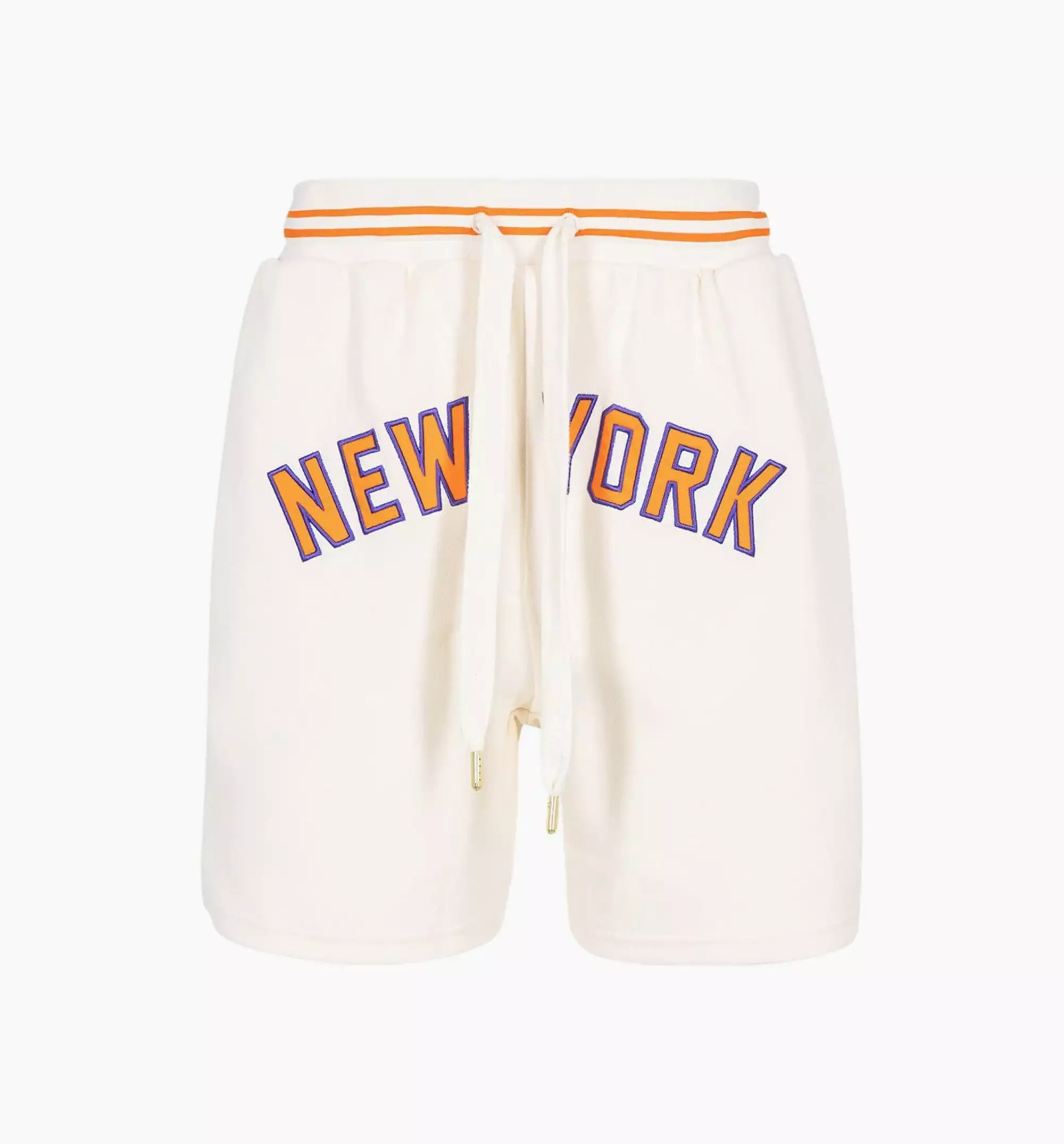 Rhuigi BBall Mens Shorts - White/Orange