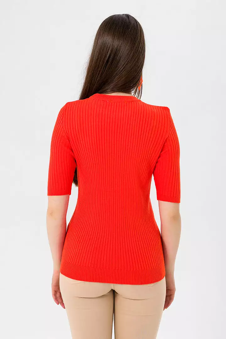 RIB KNIT SWEATER