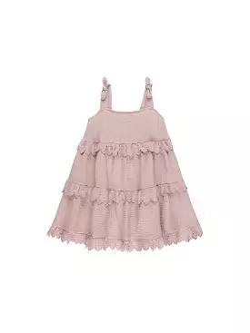 Rylee & Cru - Mauve Ruffle Swing Dress