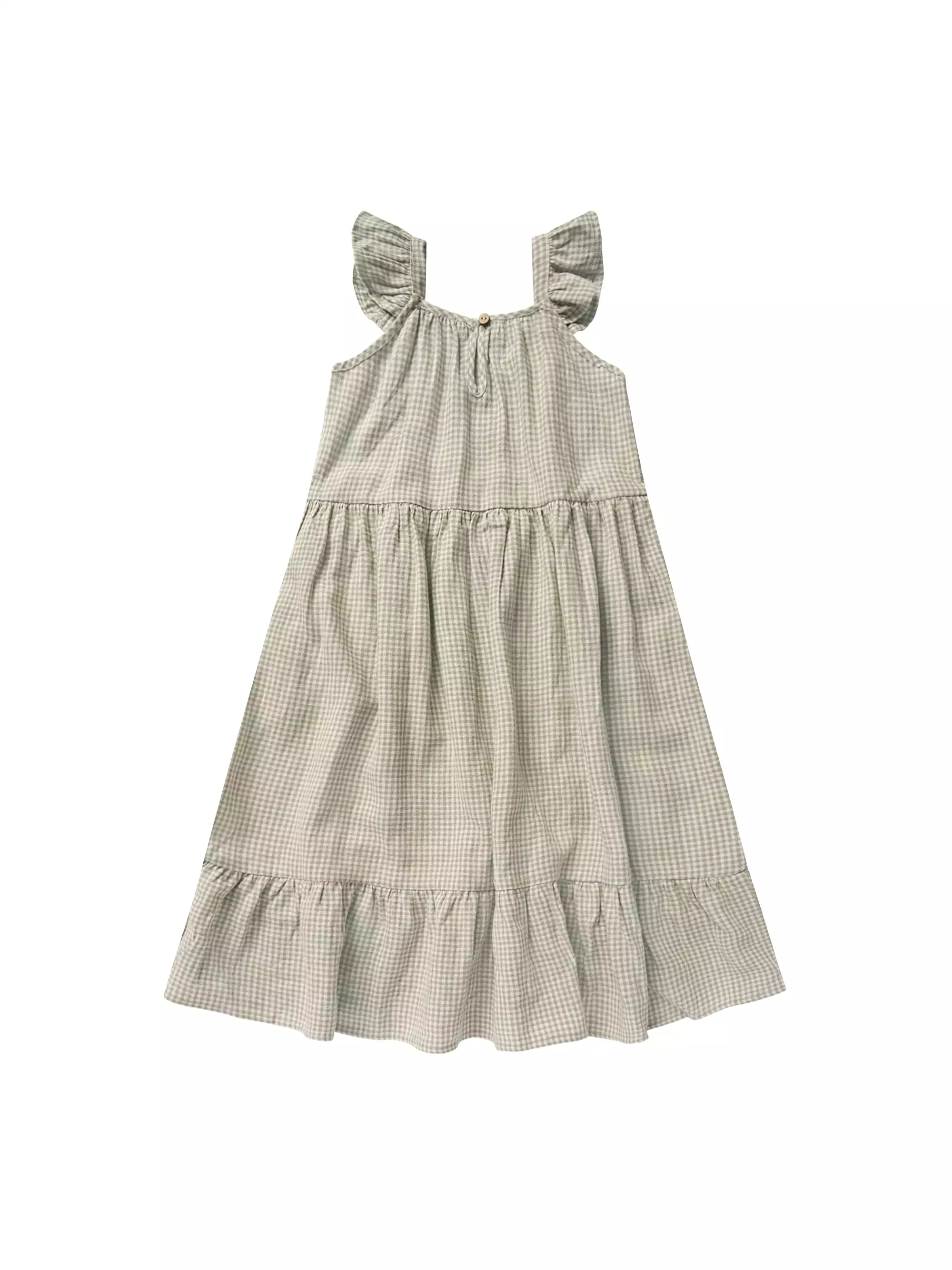 Rylee & Cru - Sage Gingham Abbie Tiered Dress