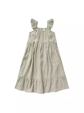 Rylee & Cru - Sage Gingham Abbie Tiered Dress