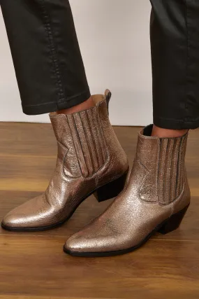 Sandie Western Boot - Bronze Metallic