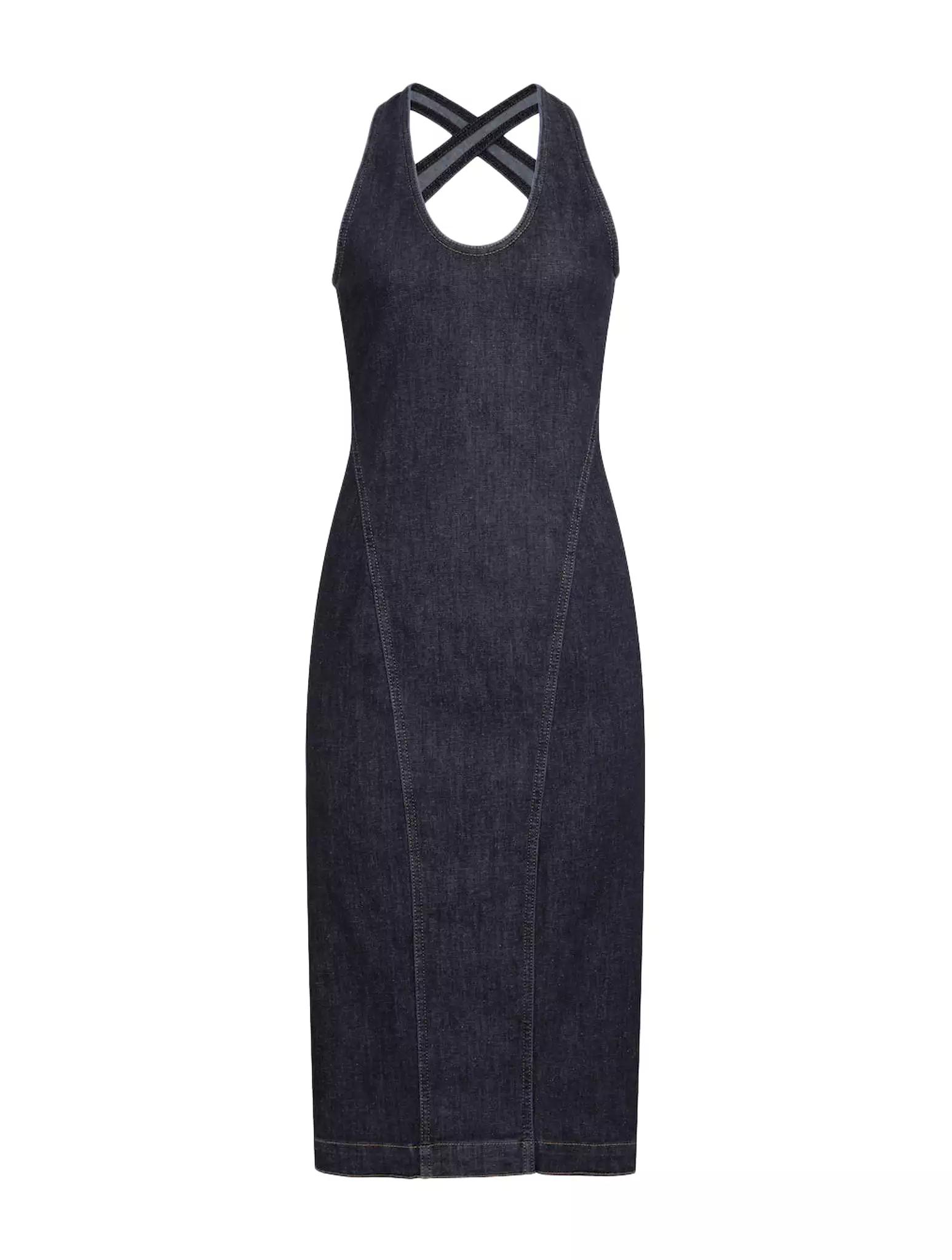 SCULPTING DENIM DRESS