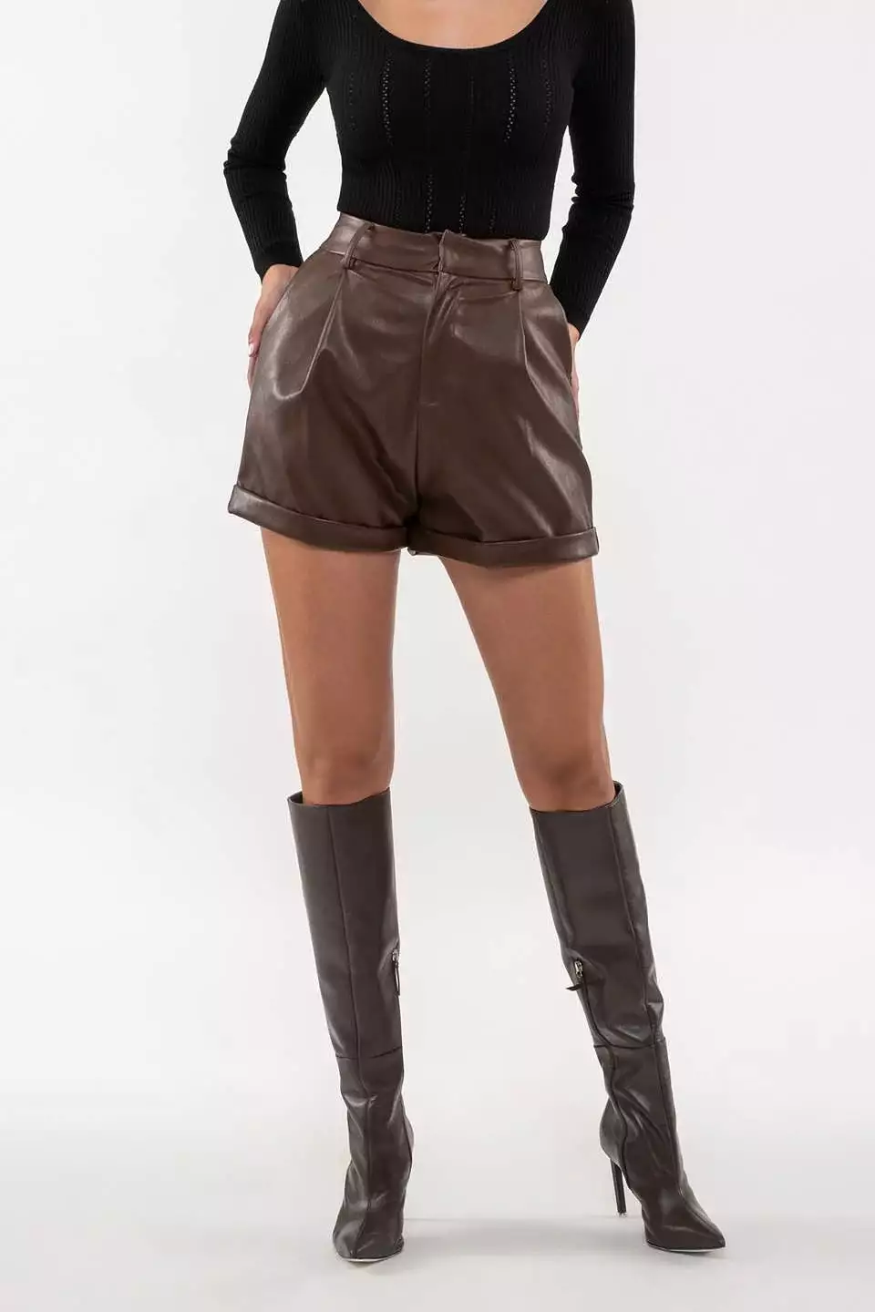 Sedona Faux Leather Shorts