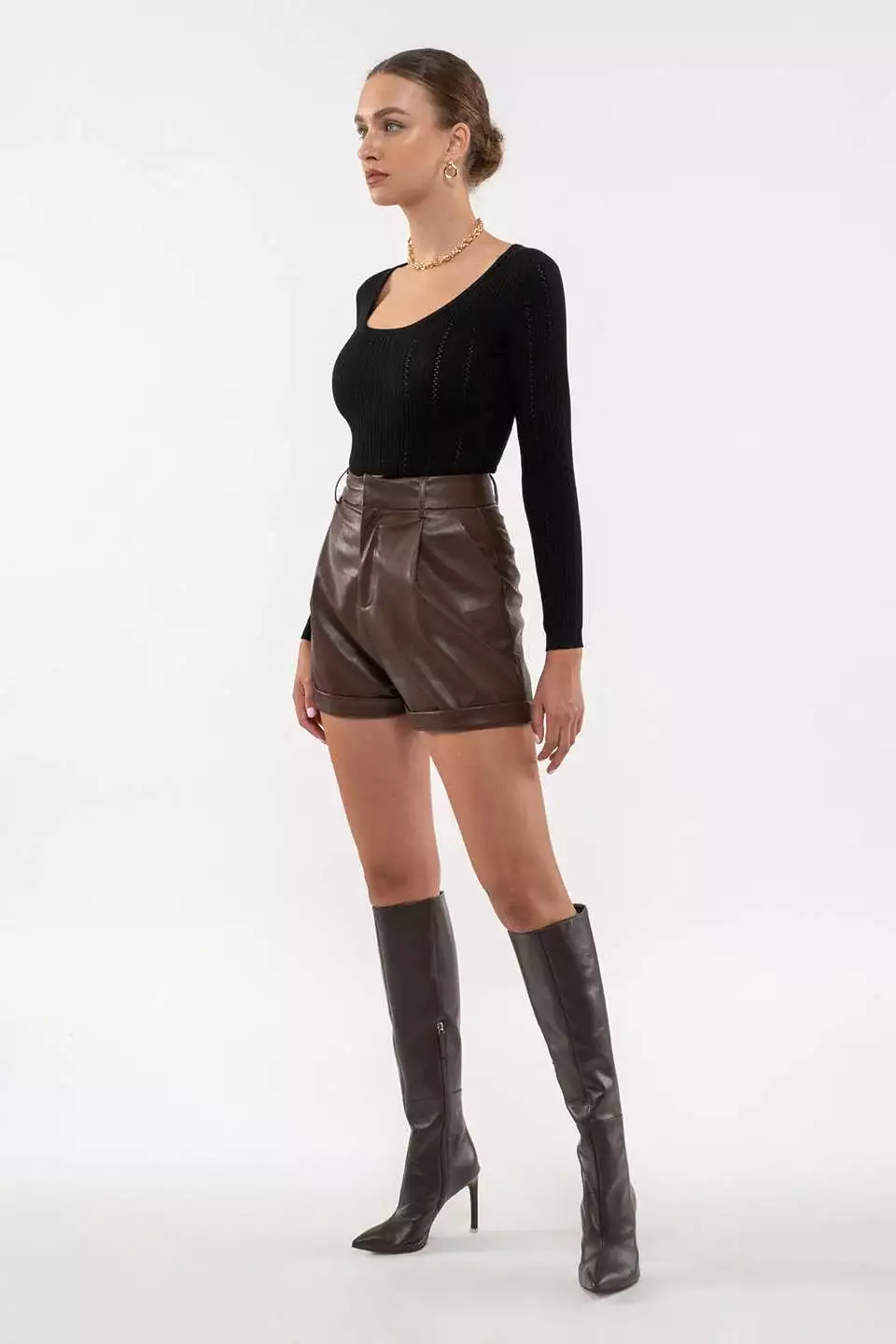 Sedona Faux Leather Shorts