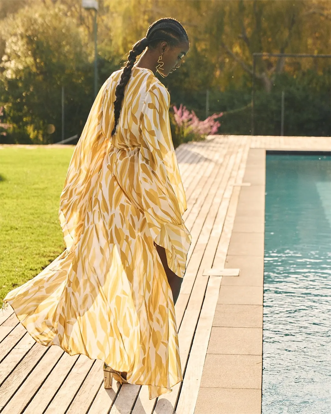 Sirene Kimono - Jardin Mustard