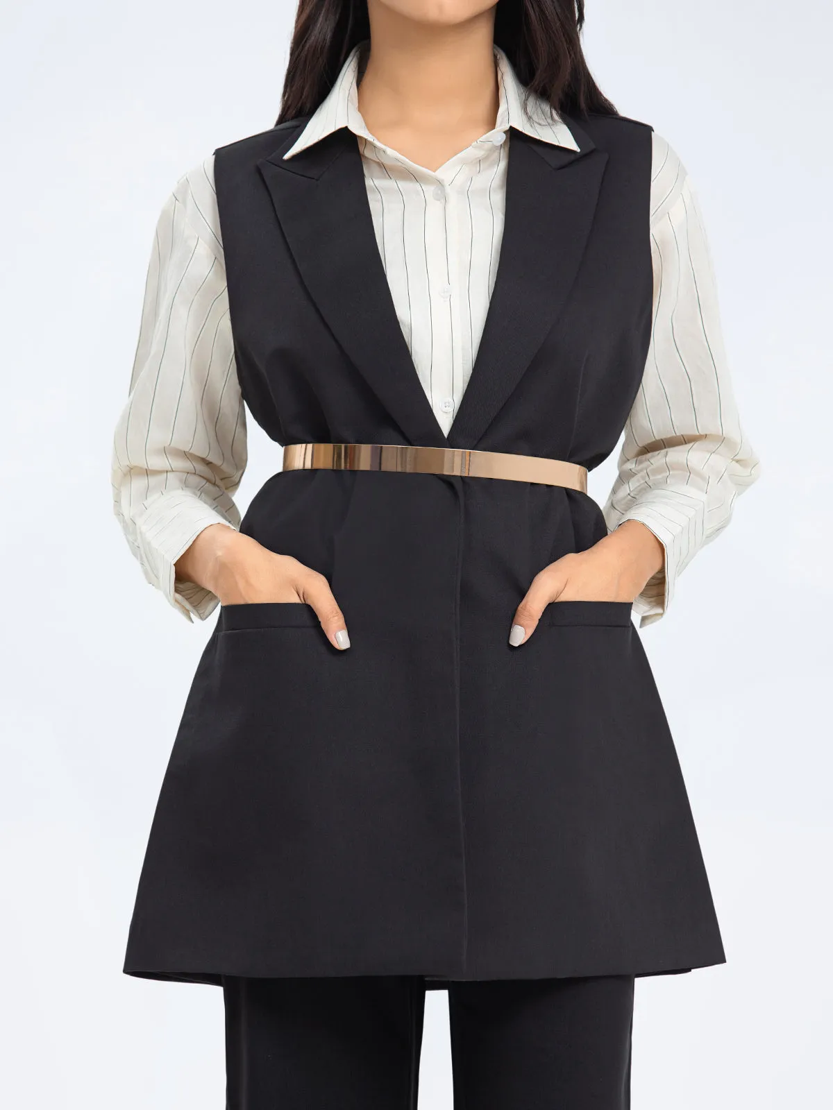 Sleeveless Coat - FWTCSL24-003