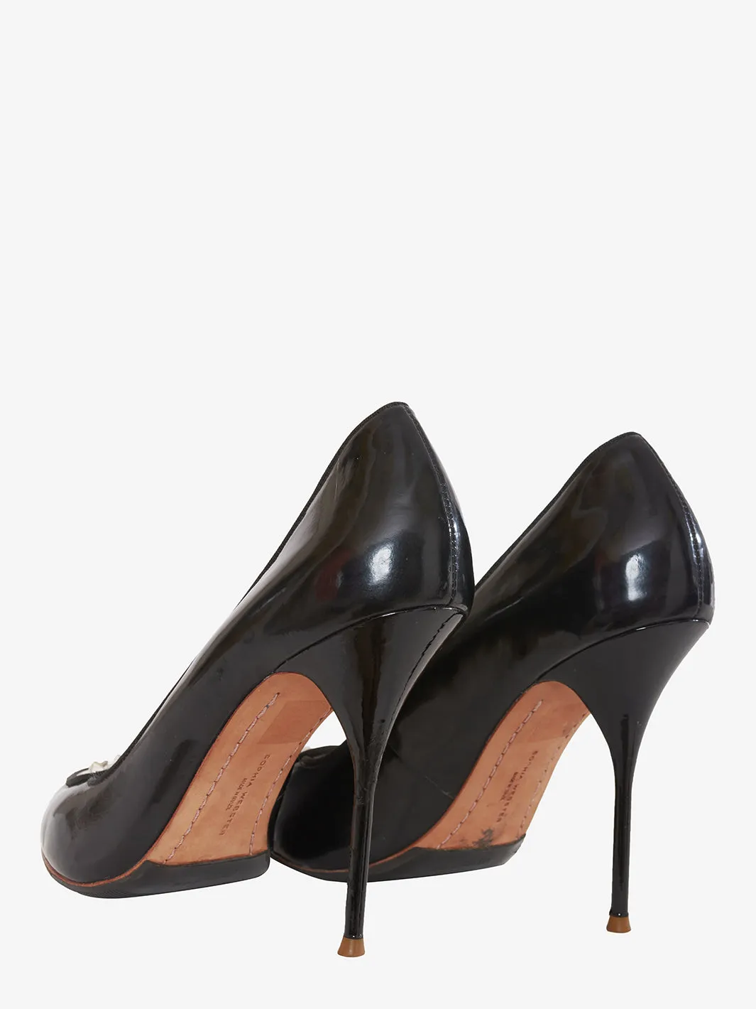 Sophia Webster Black pumps with appliqués