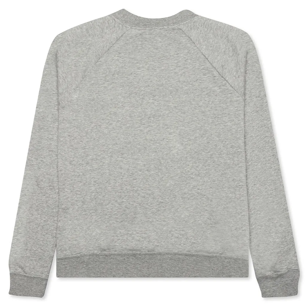 Sportswear Women’s Essential Fleece Crew - Dark Grey Heather/White