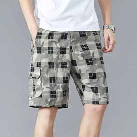 Summer men's cropped pure cotton shorts