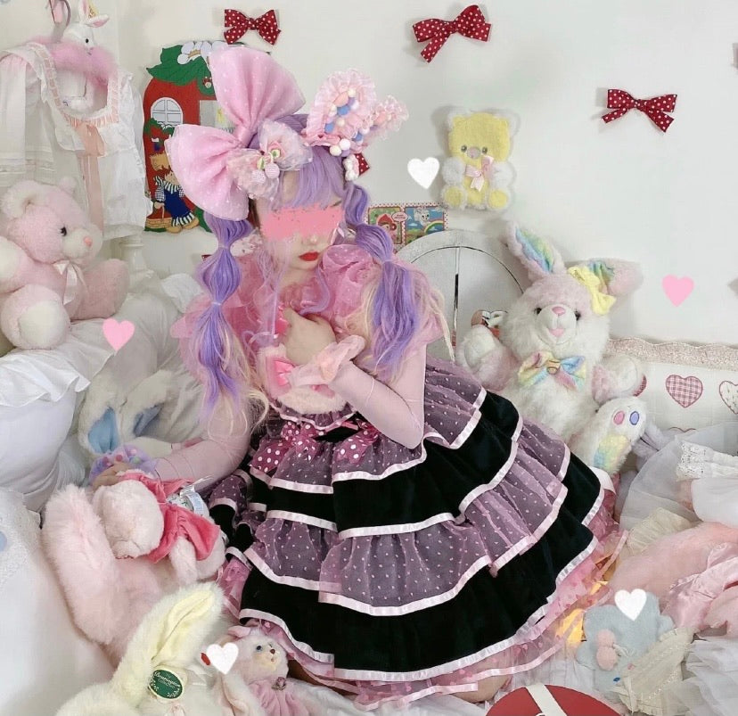 Sweet rabbit Peach bunny Lolita dress