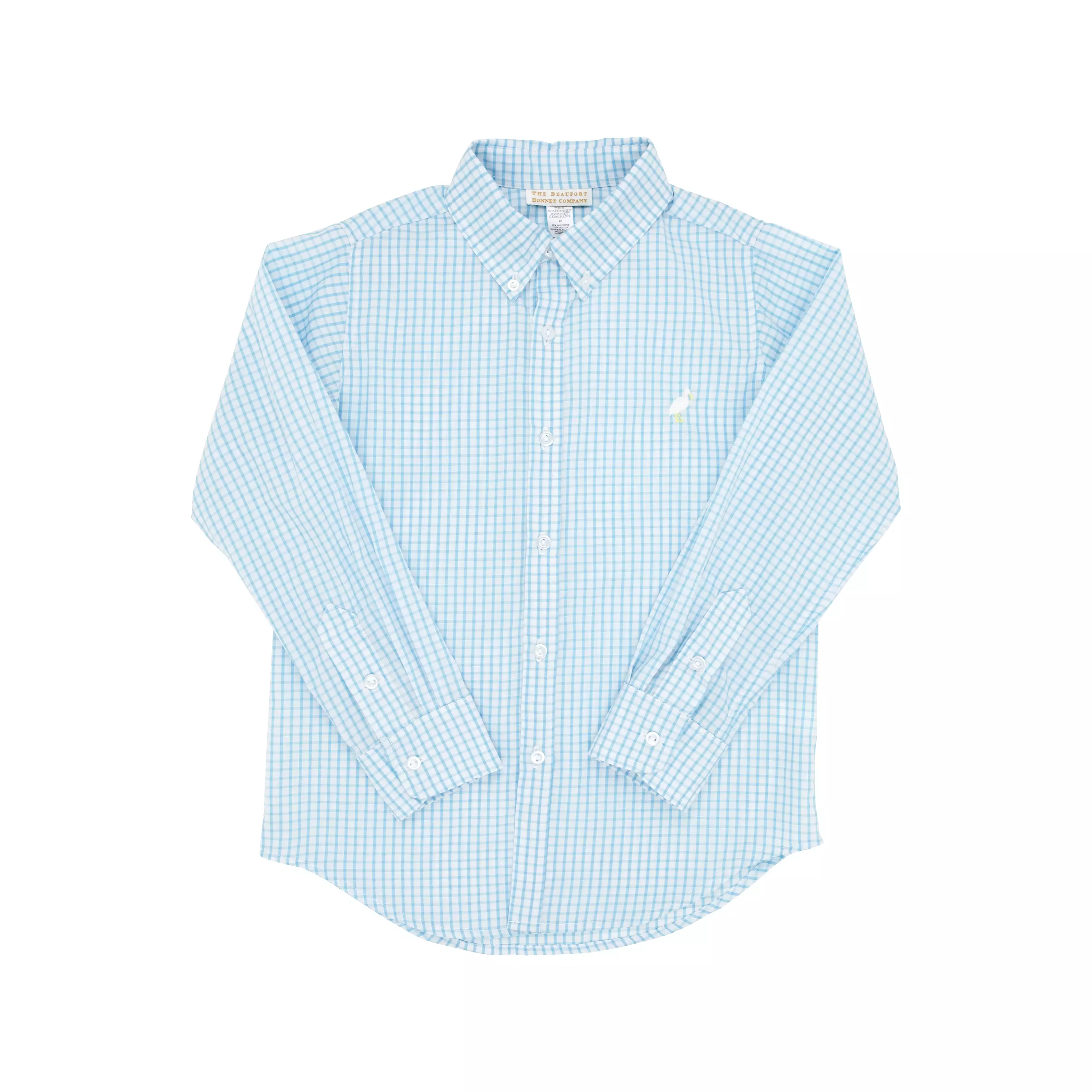 The Beaufort Bonnet Company - Brookline Blue Windowpane Dean's List Dress Shirt