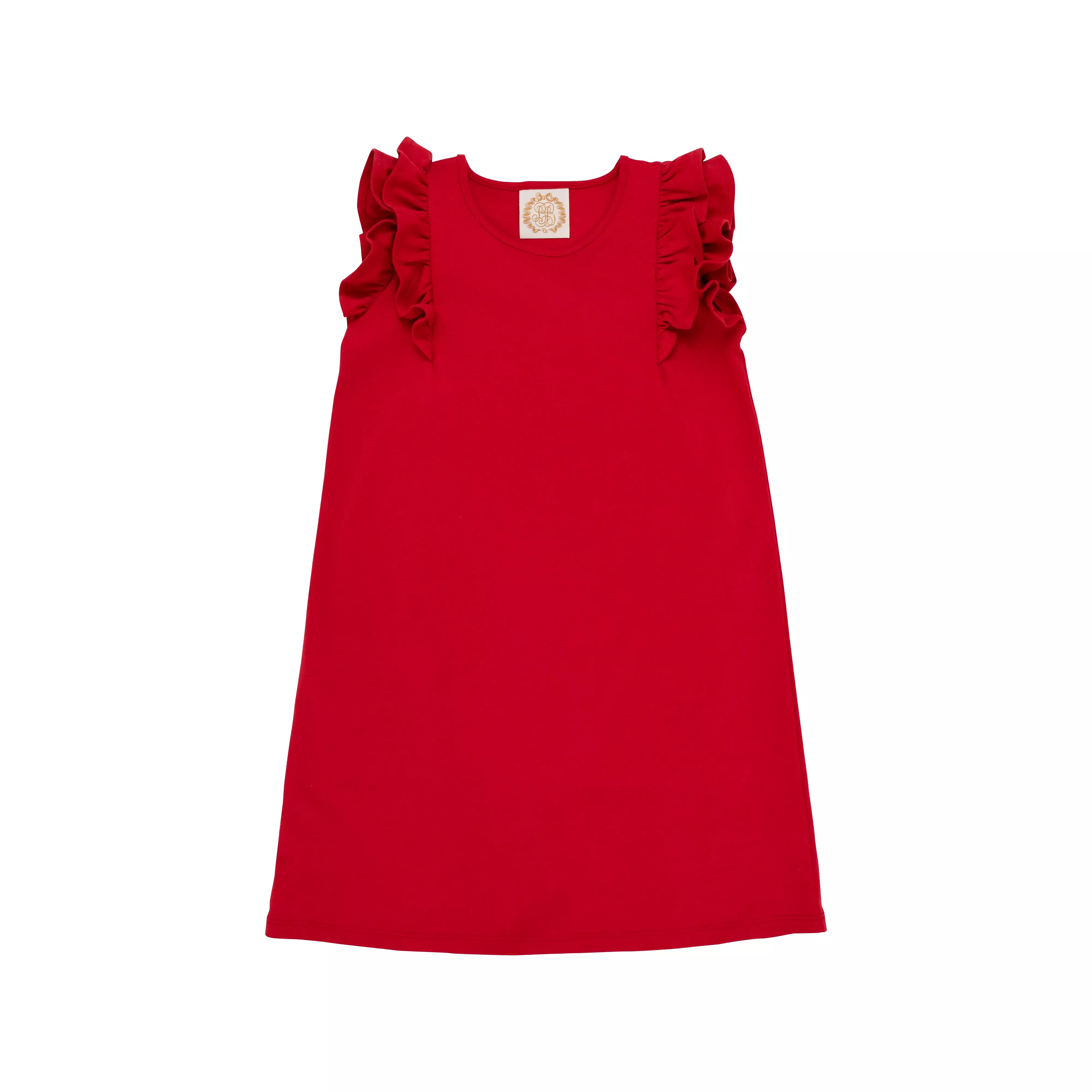 The Beaufort Bonnet Company - Richmond Red Ruehling Ruffle Dress