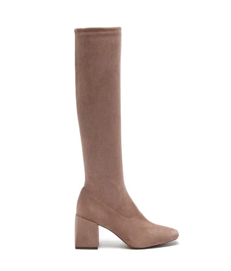 The Tall Stretch Boot in Taupe