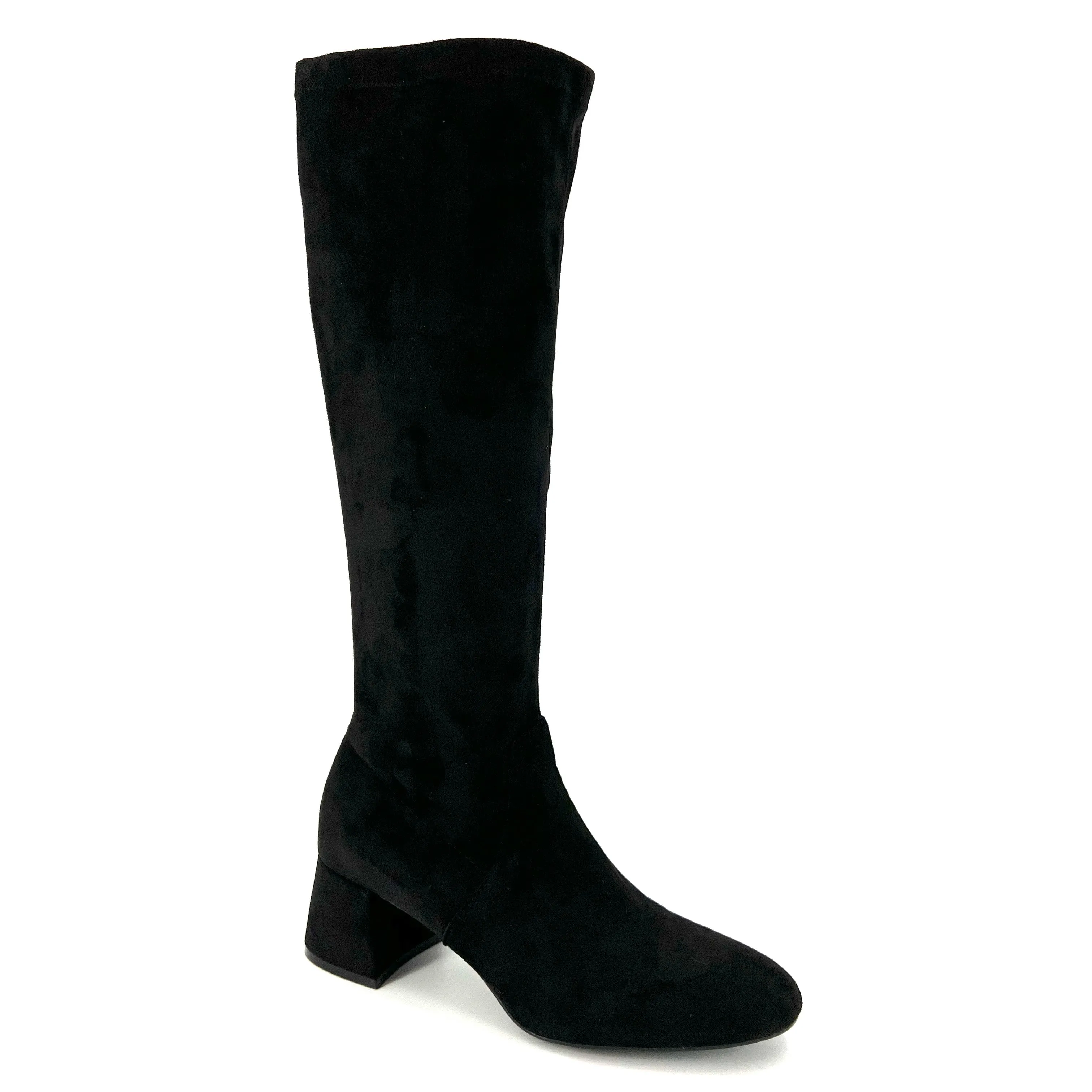 The Tall Stretch Knee Boot In Black