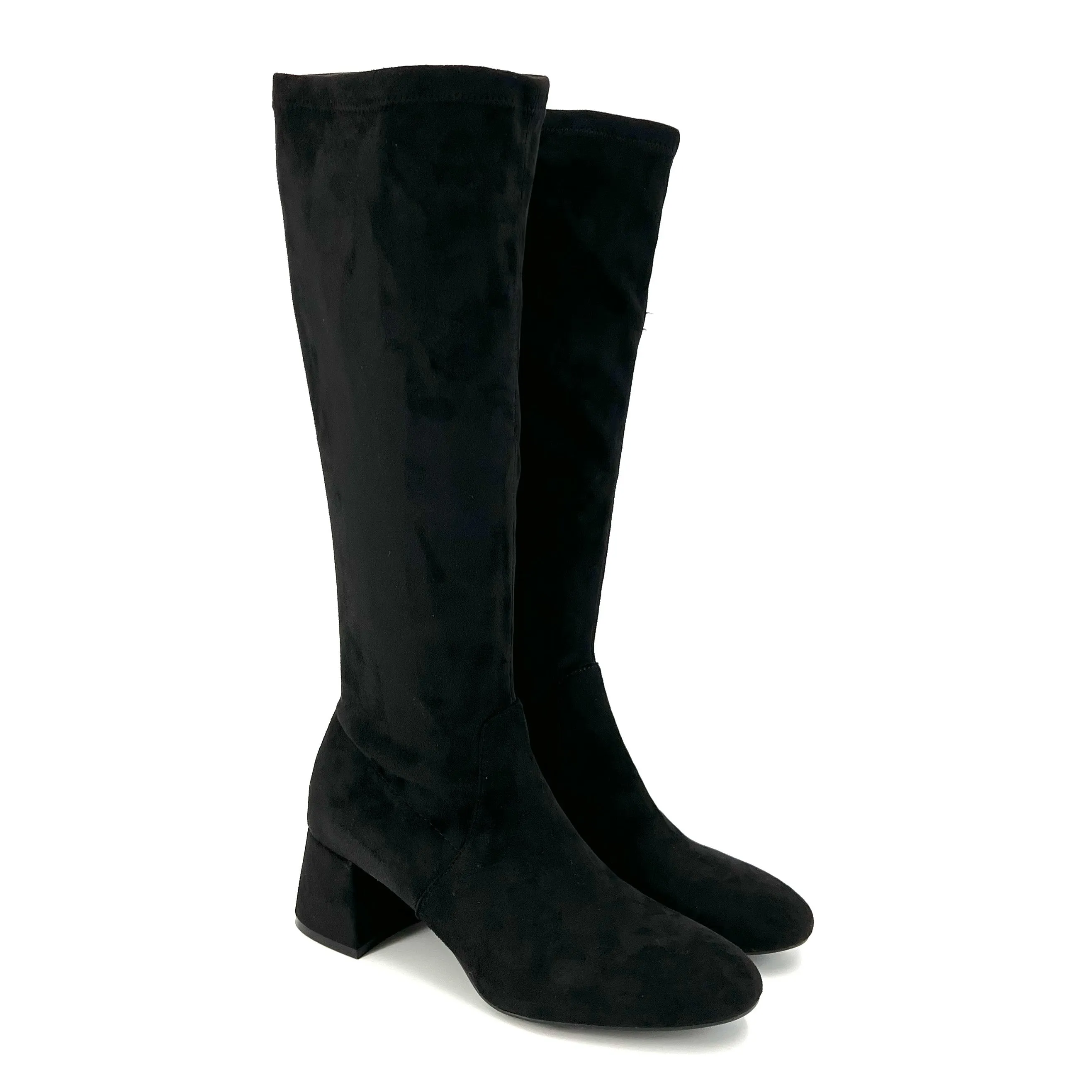 The Tall Stretch Knee Boot In Black