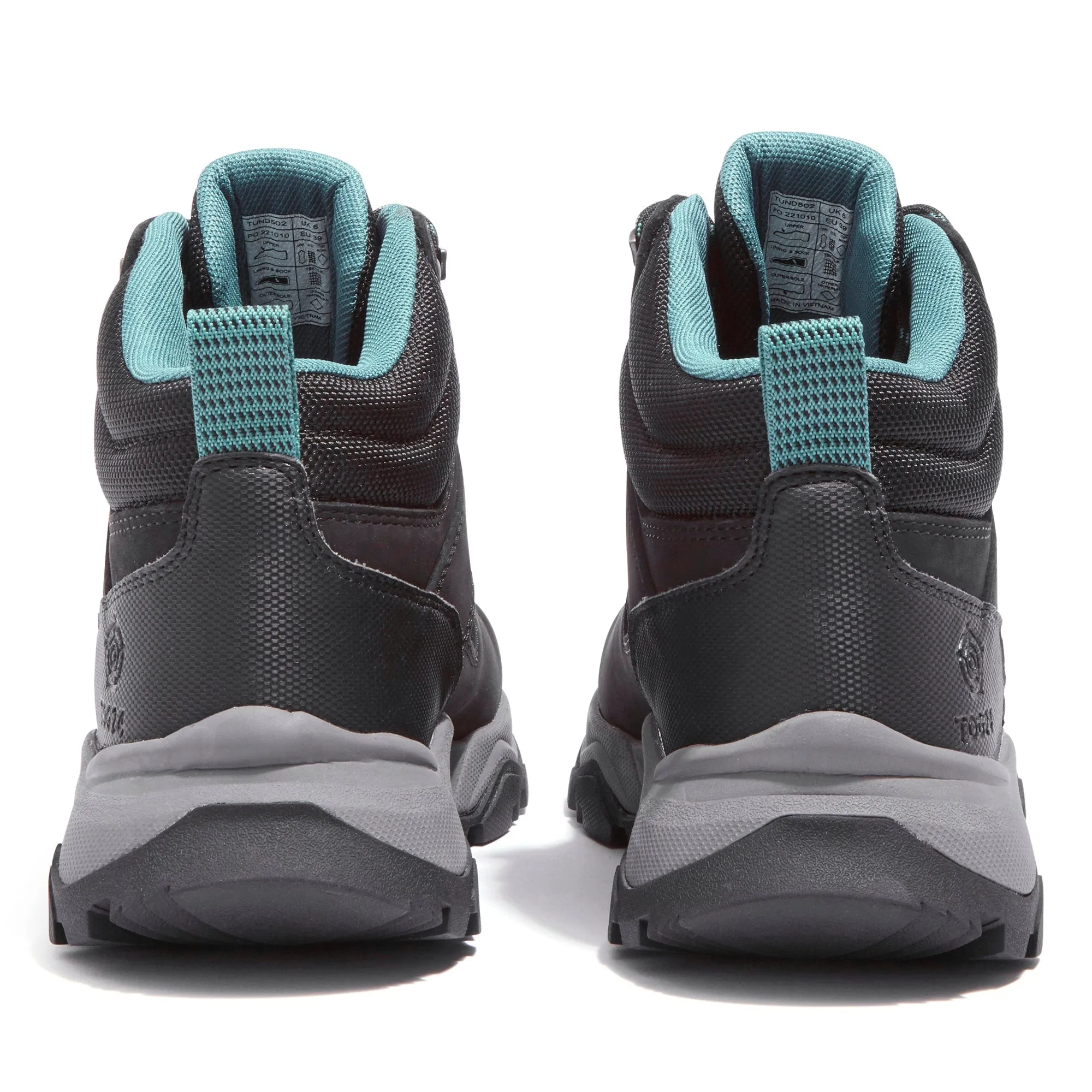 Tundra Womens Walking Boot - Black/Teal