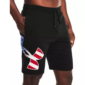 'Under Armour' Men's 10 Freedom Rival Big Flag Logo Shorts - Black