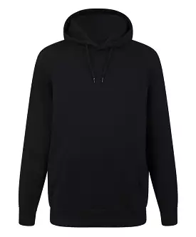 Unisex Black Organic Cotton Pullover Hoodie - Adult