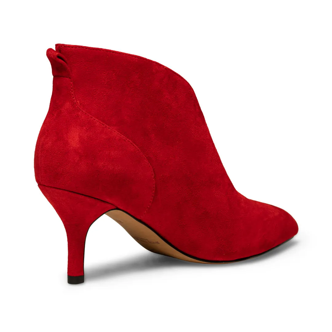 Valentine Low Cut Boot Fire Red & Gold