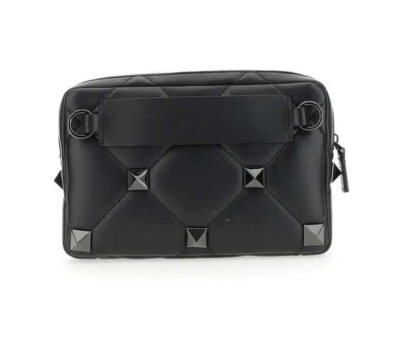 Valentino Garavani Roman Stud Zip-Up Shoulder Bag